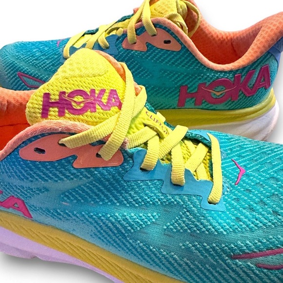 Hoka One One Clifton 9 Running Shoes Sneakers Ceramic Evening Primrose Size 6.5 - Picture 9 of 11
